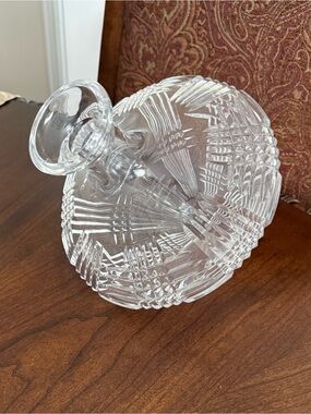 Astral Bovary Lead Crystal Side Resting Decanter Tilt Orbital Barware No Stopper